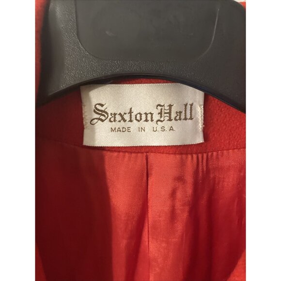 Saxton Hall 80/20 Wool Blend Pea Coat Red - Picture 3 of 8